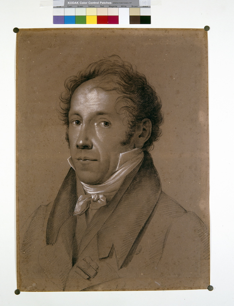 Clemens Wenzeslaus Coudray, hier als Herzoglicher Oberbaudirektor zu Weimar in seinem 50. Lebensjahr. Eine Zeichnung von Schmeller. Mit freundlicher Genehmigung der Stiftung Klassik Weimar